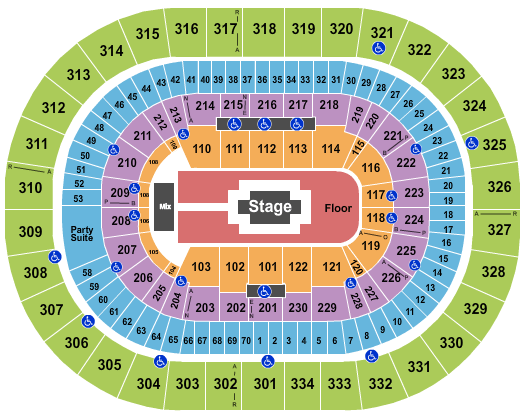 Moda Center Zach Bryan Seating Chart